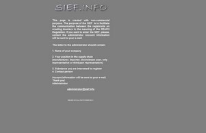 SIEF, REACH SIEF, Substance Information Exchange Forum :: ясео сход сиеф инфо сиеф инфо